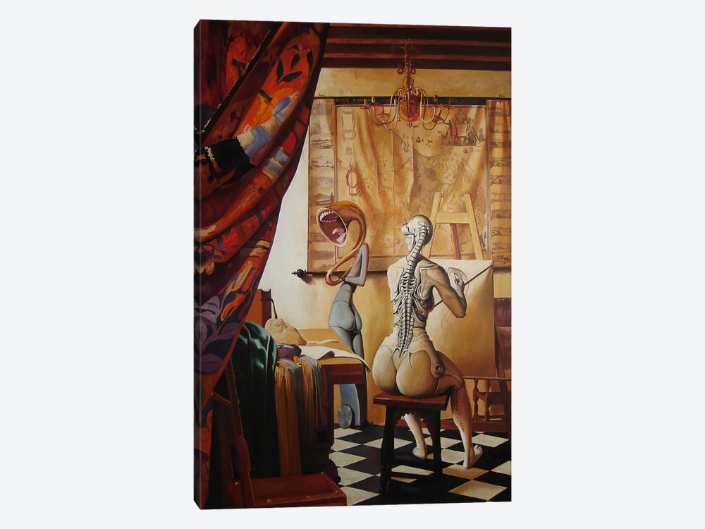 Allegory Of Painting by Adrian Borda 1-piece Canvas Print
