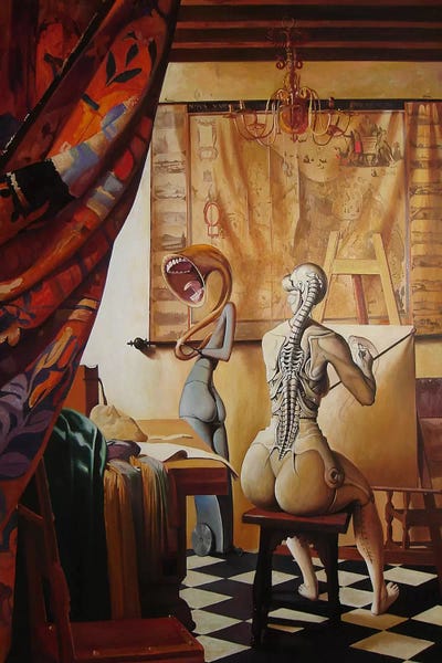 Similar To Salvador Dali: Allegory Of Painting by Adrian Borda