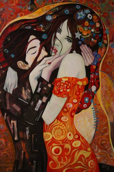 All Things Klimt: She Had Flowers In Her Hair by Adrian Borda