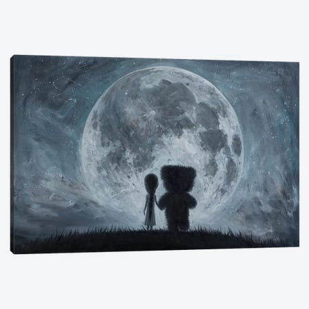 Take Me To The Moon Canvas Print #BOR57} by Adrian Borda Canvas Art Print