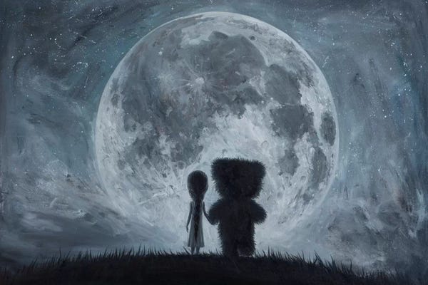 Kids Astronomy & Space Art: Take Me To The Moon by Adrian Borda
