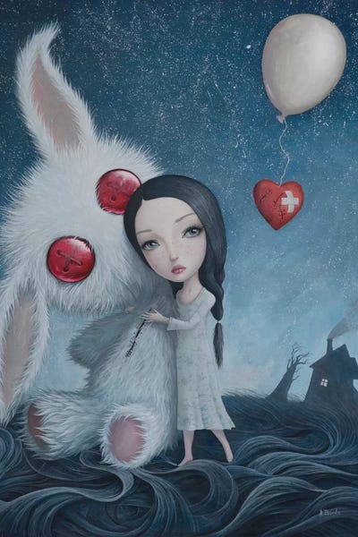 Kids Inspirational Art: You Are Safe Now by Adrian Borda