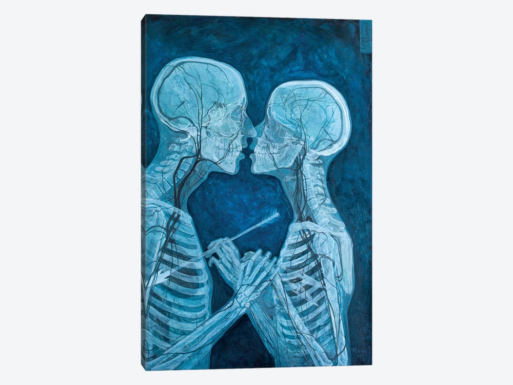 Love Slowly Kills VI by Adrian Borda 1-piece Canvas Wall Art