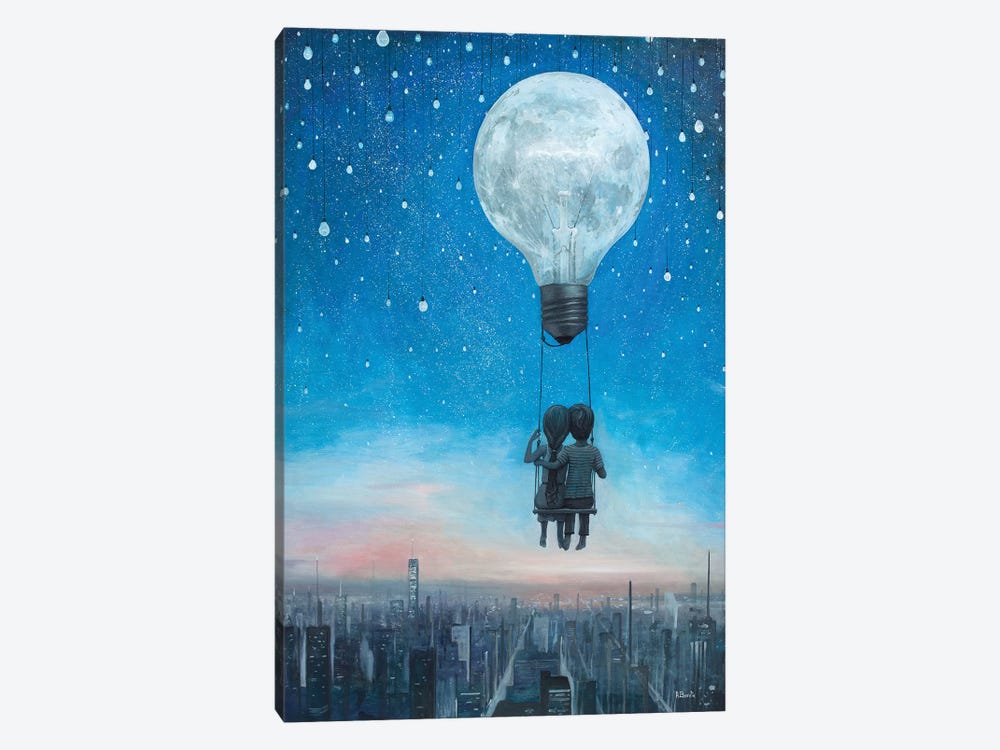 Our Love Will Light The Night by Adrian Borda 1-piece Art Print
