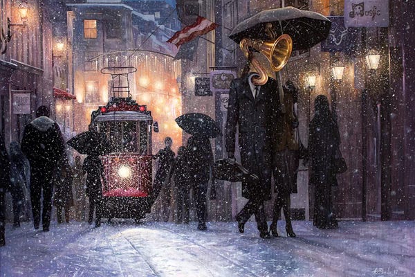 Pop Surrealism & Lowbrow: Return From The Concert by Adrian Borda