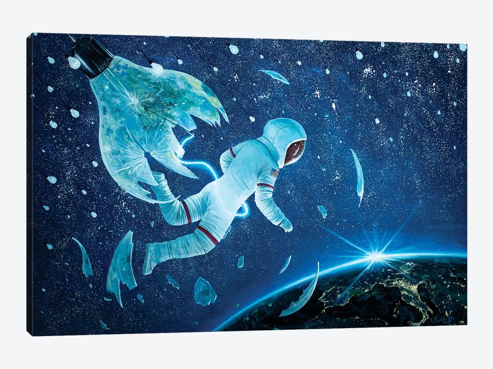 The Birth Of The First Astronaut II by Adrian Borda 1-piece Canvas Art Print