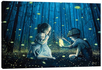 The Magic Lantern Canvas Art Print - Pop Surrealism & Lowbrow Art