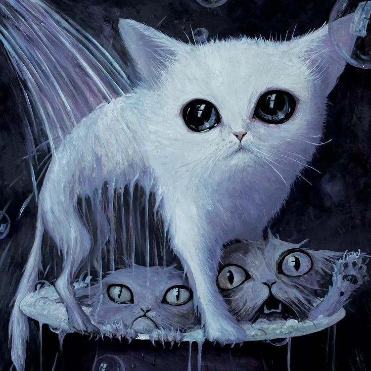 A LOLcat's Hell by Adrian Borda wall art
