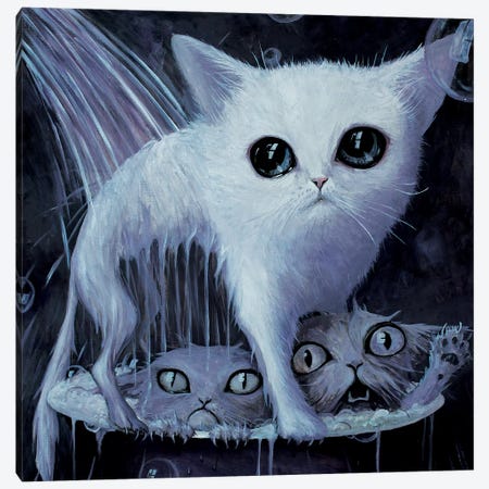 A LOLcat's Hell Canvas Print #BOR90} by Adrian Borda Canvas Artwork