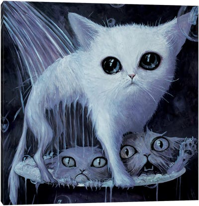 A LOLcat's Hell Canvas Art Print - Adrian Borda