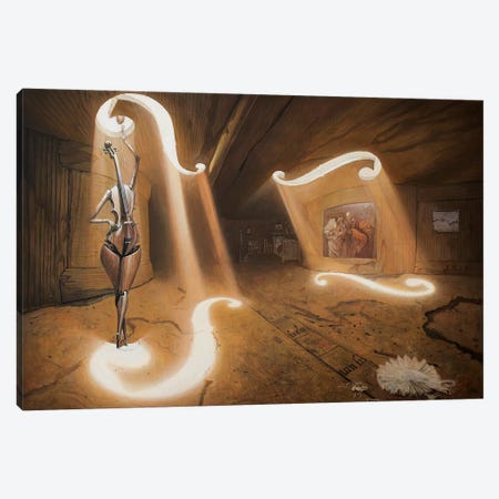 The Allegory Of Bicameral Mind Canvas Print #BOR94} by Adrian Borda Canvas Art Print