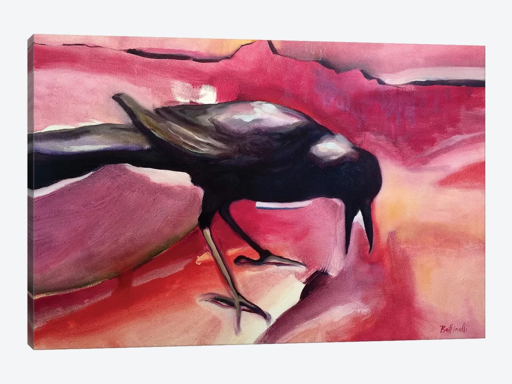 CrowI by Sandra Bottinelli 1-piece Canvas Print