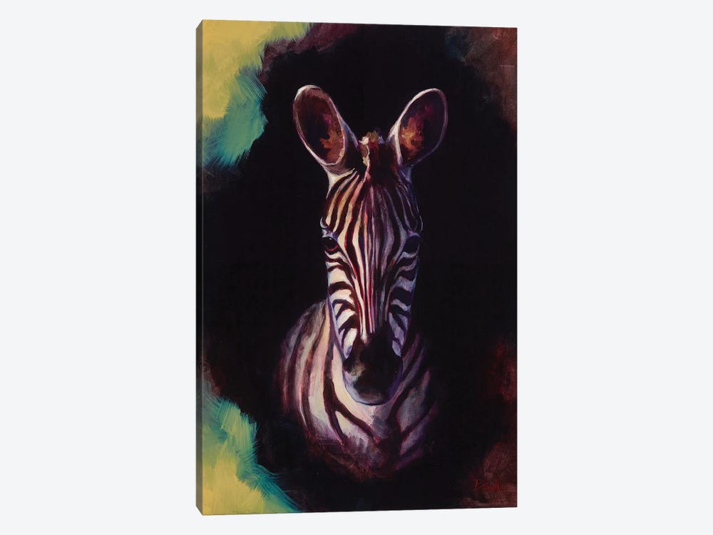 Portrait Of A Zebra by Sandra Bottinelli 1-piece Canvas Art Print