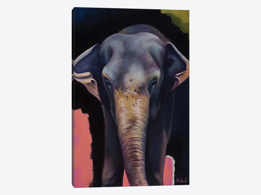 Portrait Of An Elephant by Sandra Bottinelli 1-piece Canvas Art