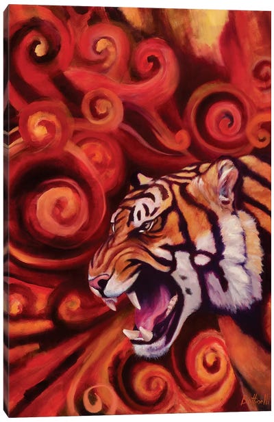 The Scream Canvas Art Print - Tiger Art