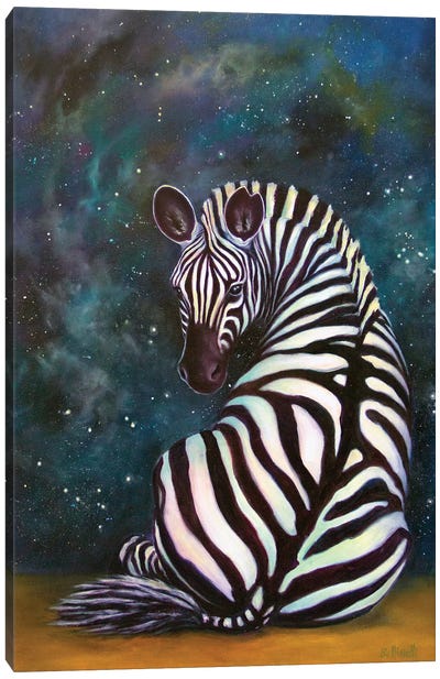 Twist Of Fate Canvas Art Print - Zebra Art