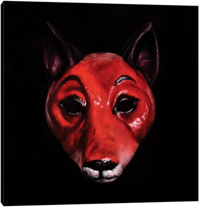 Fox Mask Canvas Art Print - Fox Art