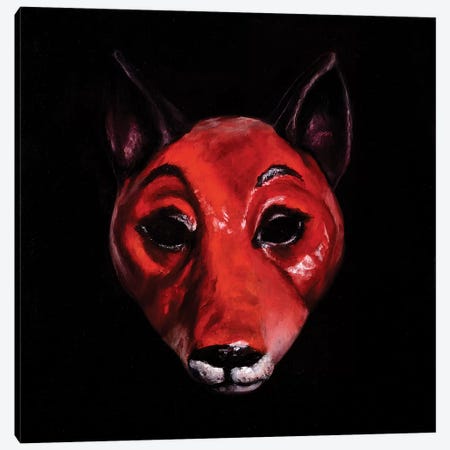 Fox Mask Canvas Print #BOT57} by Sandra Bottinelli Canvas Art Print
