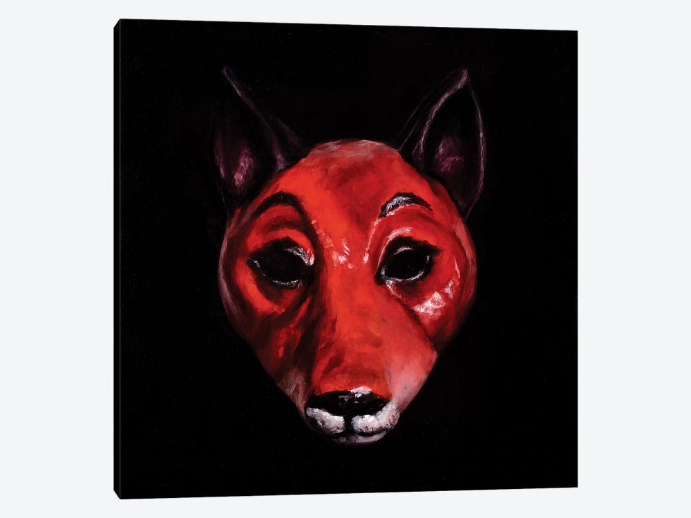 Fox Mask by Sandra Bottinelli 1-piece Art Print
