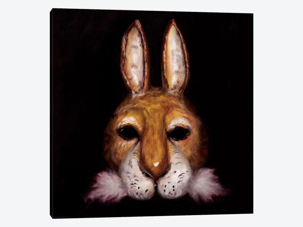 Hare Mask by Sandra Bottinelli 1-piece Canvas Art Print