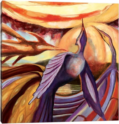 Stages Of A Phoenix Canvas Art Print - Sandra Bottinelli