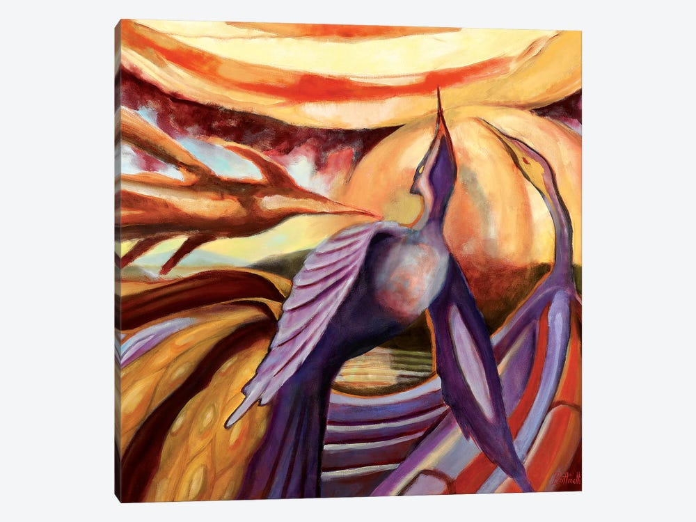 Stages Of A Phoenix by Sandra Bottinelli 1-piece Canvas Artwork
