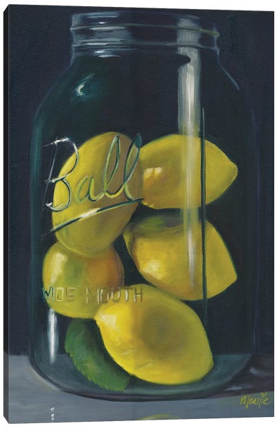 Lemons Canvas Art Print - Marnie Bourque
