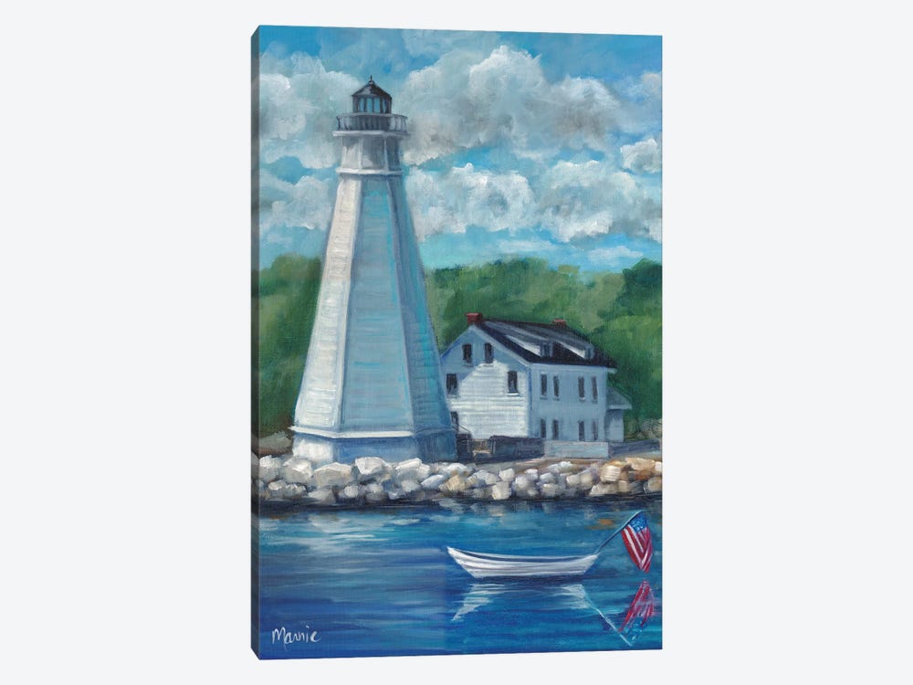 New London Lighthouse by Marnie Bourque 1-piece Art Print