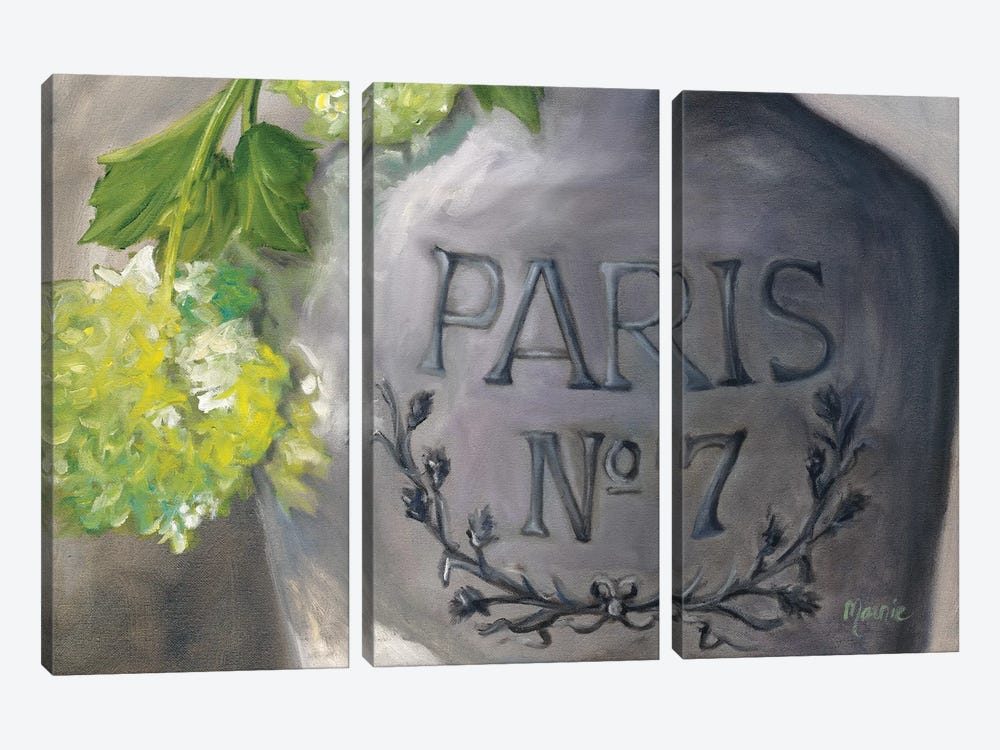 Vase Paris 3-piece Canvas Print