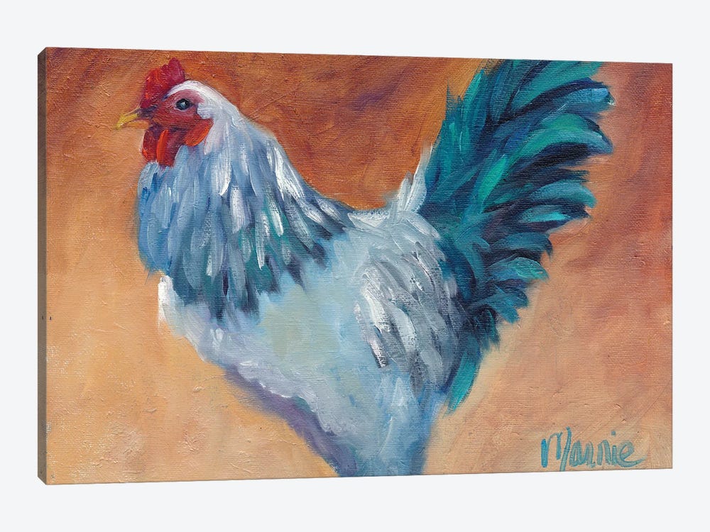 Blue Chick by Marnie Bourque 1-piece Canvas Print