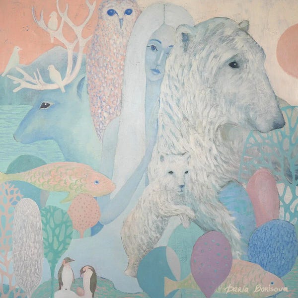 Folksy Fauna: Melting Glacier by Daria Borisova