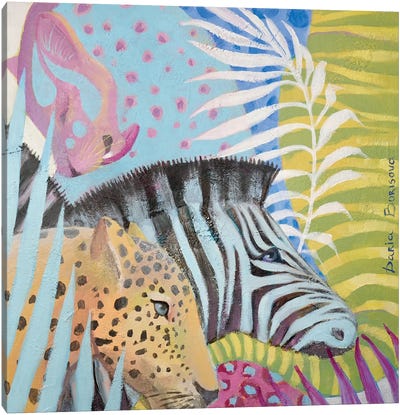 Jungle World Canvas Art Print - Cheetah Art