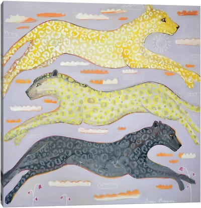 Levitation Canvas Art Print - Cheetah Art