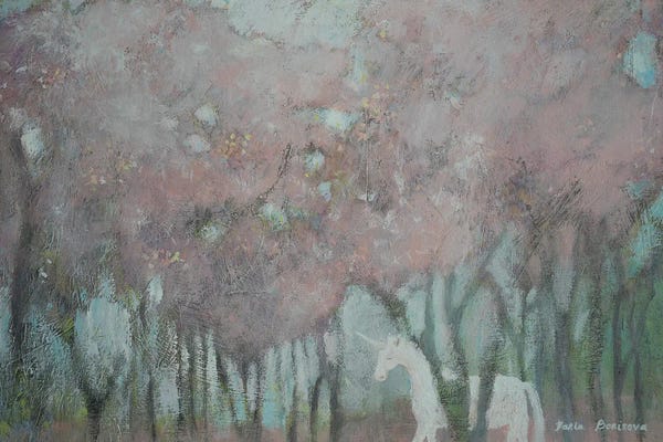 Unicorns: Cherry Blossom by Daria Borisova