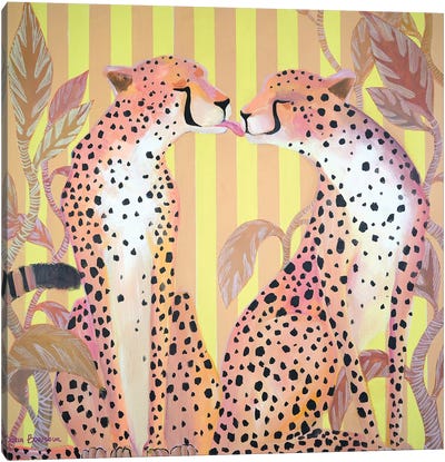 Mi Amor Canvas Art Print - Cheetah Art