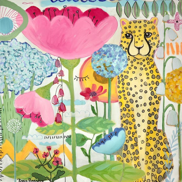 Leopards: In The Garden by Daria Borisova