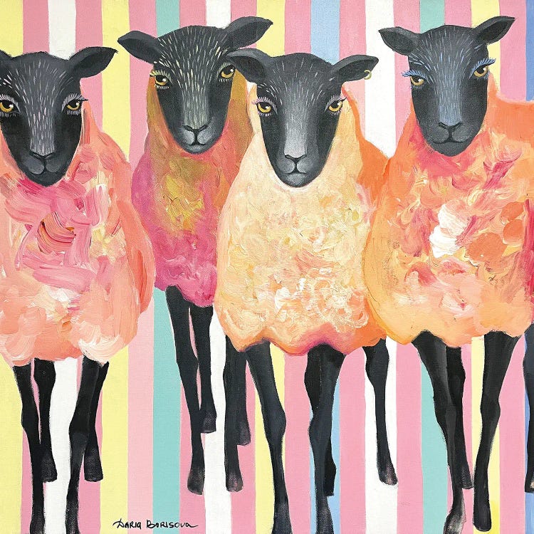 Girlfriends by Daria Borisova wall art