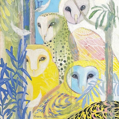 Sentinels by Daria Borisova framed canvas print