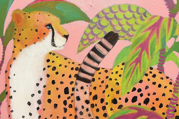 Leopards: Pink Mood by Daria Borisova