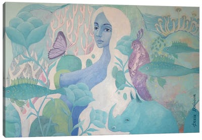 Blue Planet Canvas Art Print - Daria Borisova