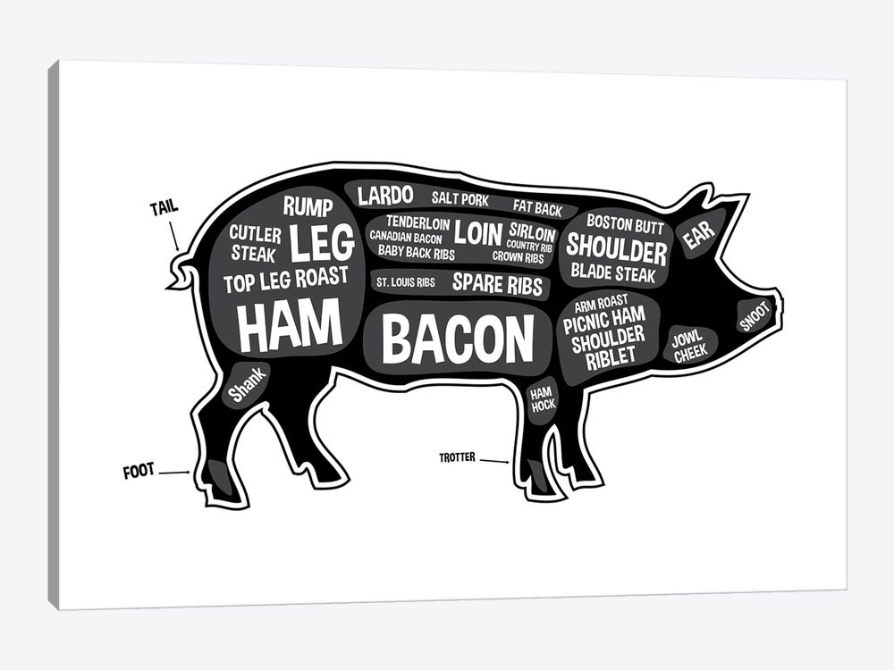 Pig Butcher Print by Benton Park Prints 1-piece Canvas Wall Art