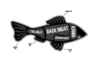 Fish Butcher Print by Benton Park Prints art print