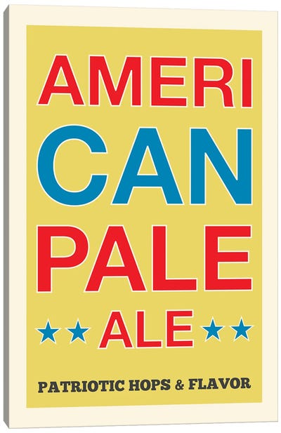American Pale Ale Canvas Art Print - Benton Park Prints