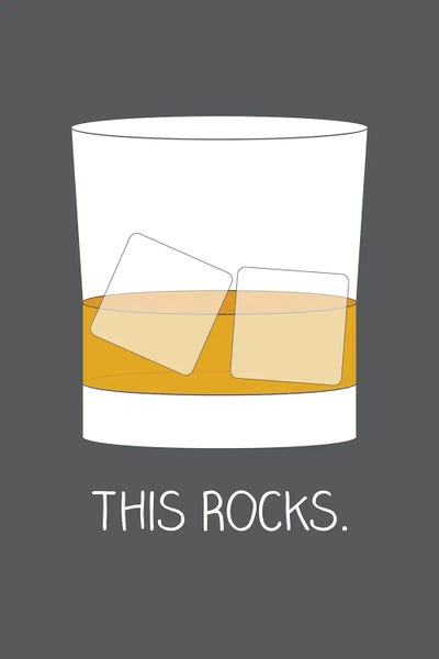 Whiskey: This Rocks by Benton Park Prints