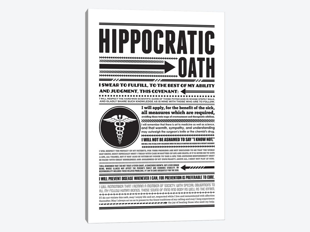 Hippocratic Oath by Benton Park Prints 1-piece Canvas Print