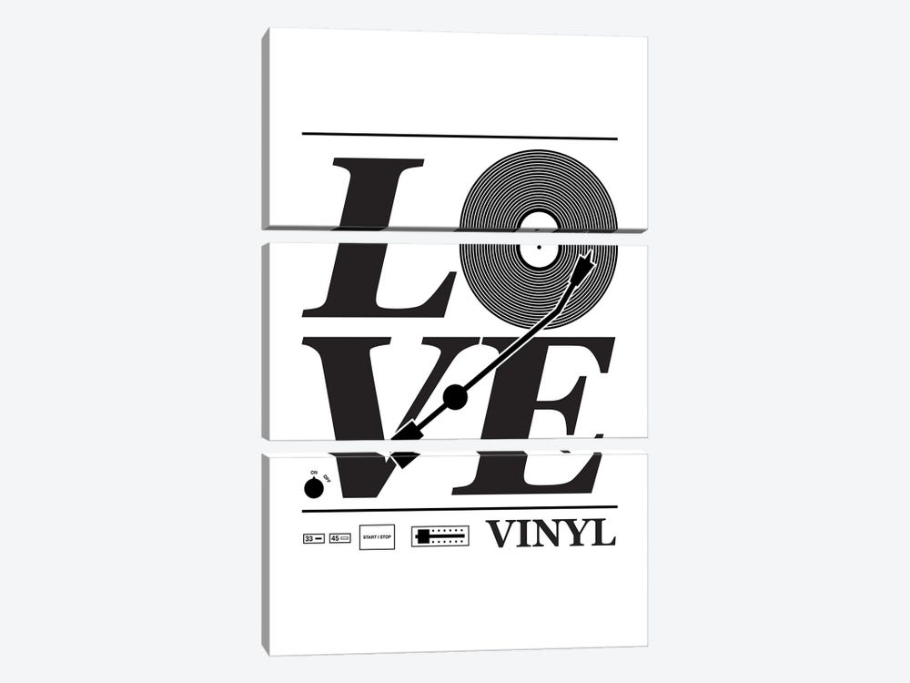 Love Vinyl by Benton Park Prints 3-piece Canvas Artwork