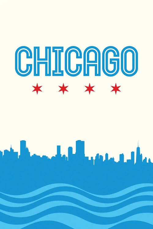 Chicago Flag Skyline