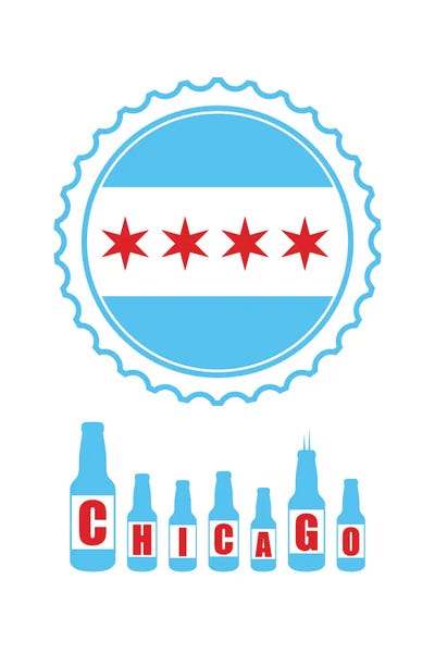 Benton Park Prints: Chicago Bottles by Benton Park Prints