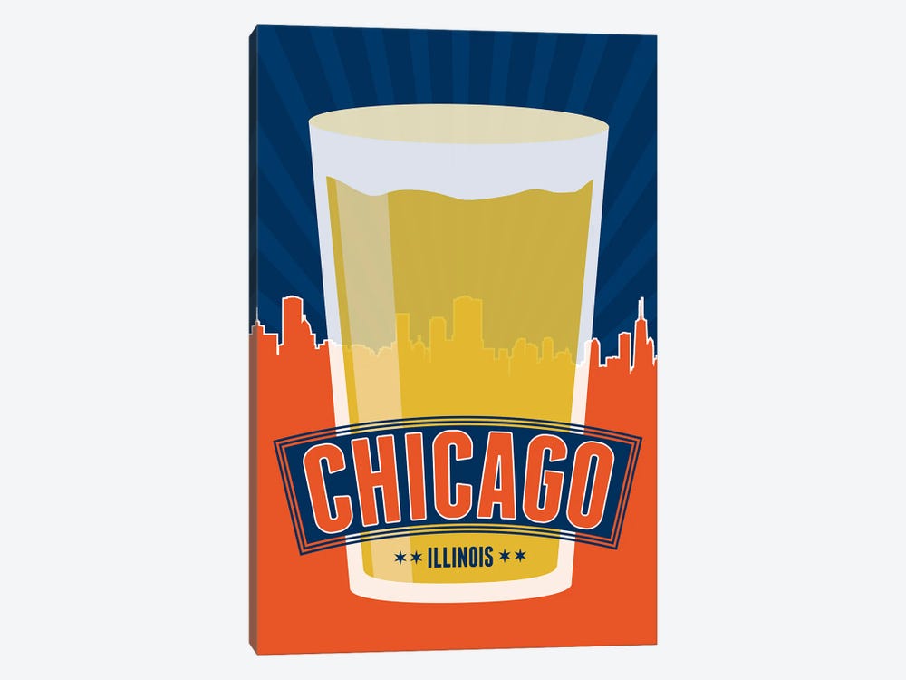 Chicago Beer by Benton Park Prints 1-piece Canvas Wall Art