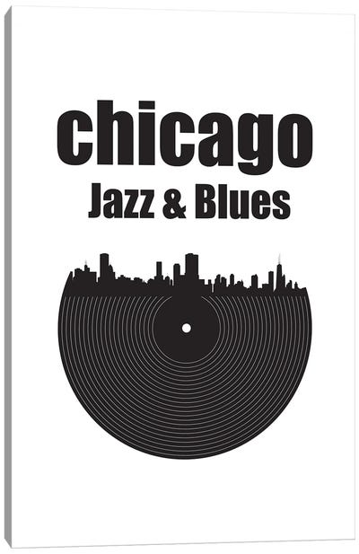 Chicago Jazz & Blues Canvas Art Print - Illinois Art